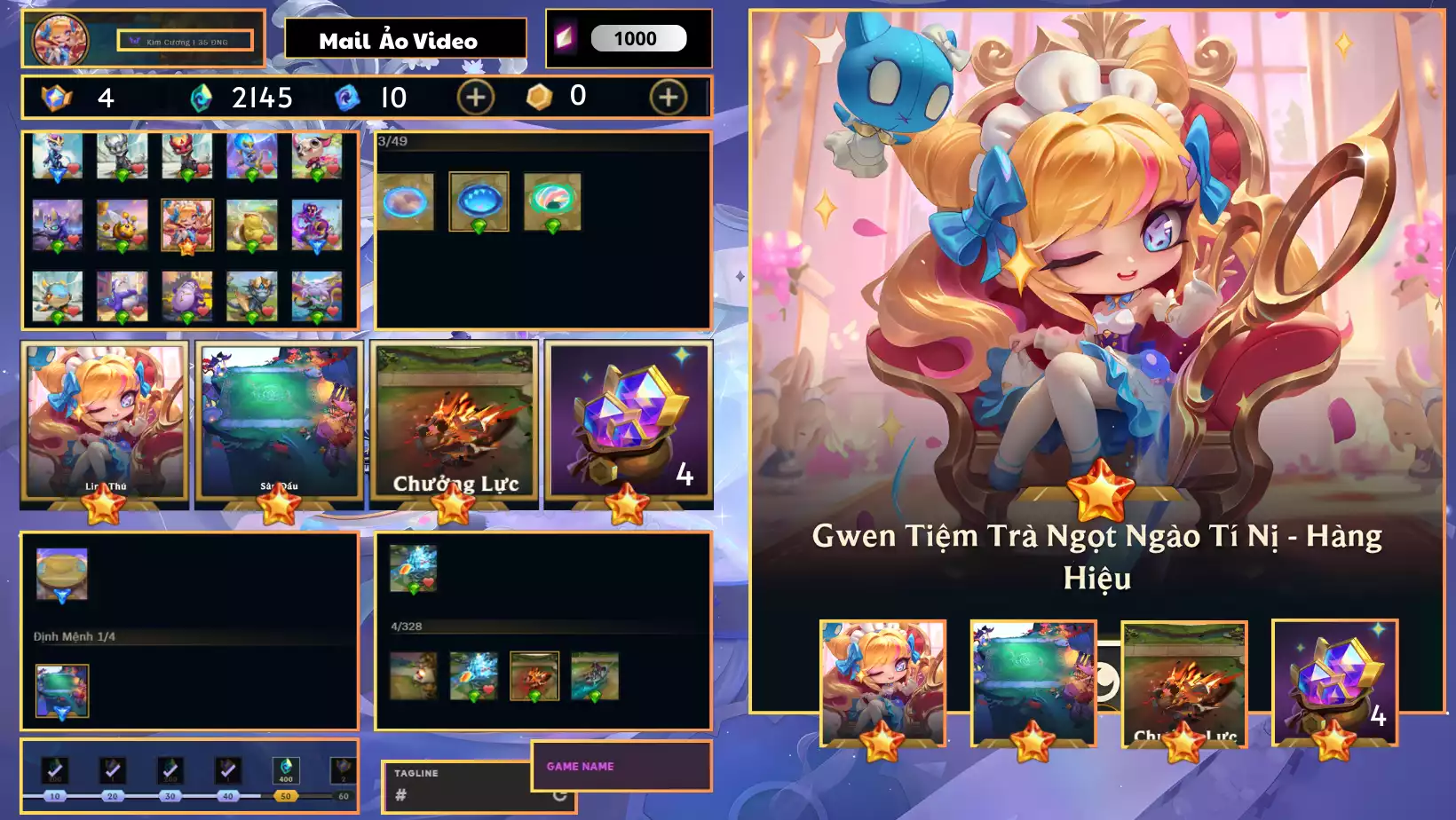 -Gwen Tiệm Trà Ngọt Ngào Hàng Hiệu - 4 Hc - Sàn - Chưởng